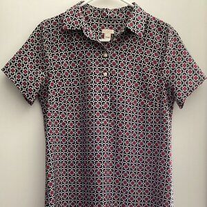 J. Crew- Women's Printed Dress , size XS, 100% polyester